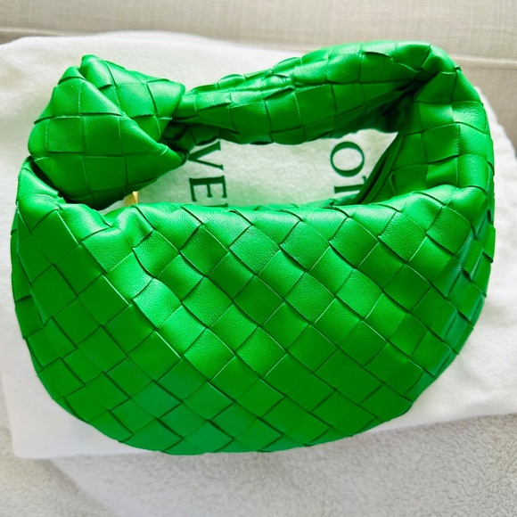 Brand New Full Set Bottega Veneta Mini Jodie Parakeet Coloir - Picture 8 of 8